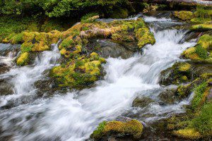 Swirling water