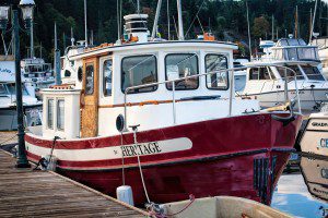 My favorite boat! Nordic Tug in red!