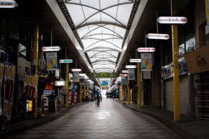 The Ginza (spelling?) open air shopping mall. 