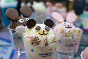 Even the ice cream is CUTE here!