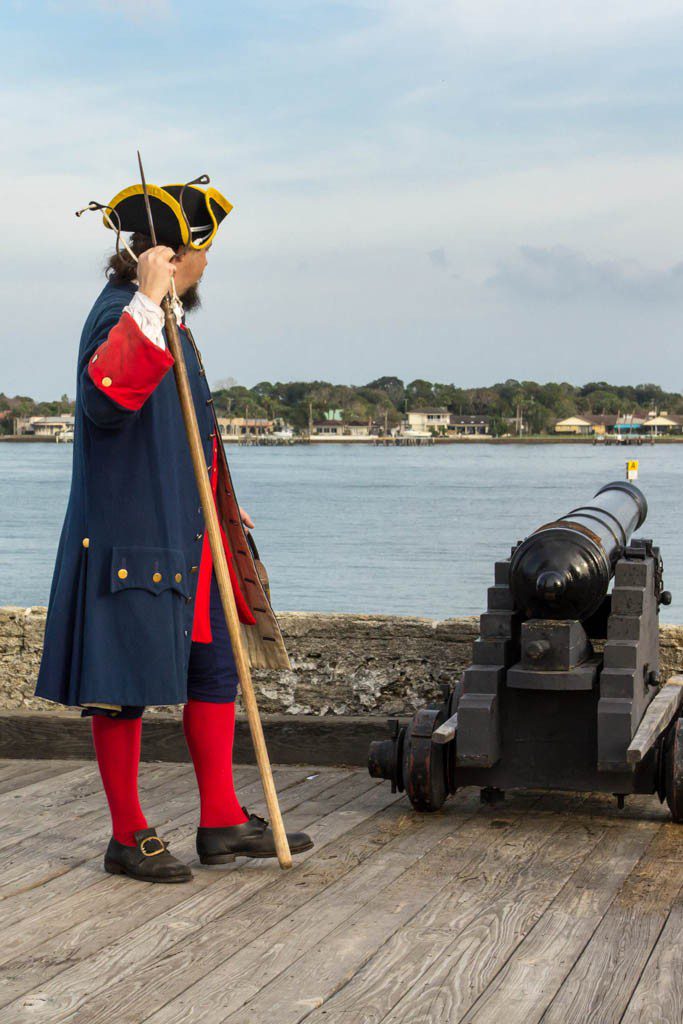 Guy shooting the cannon