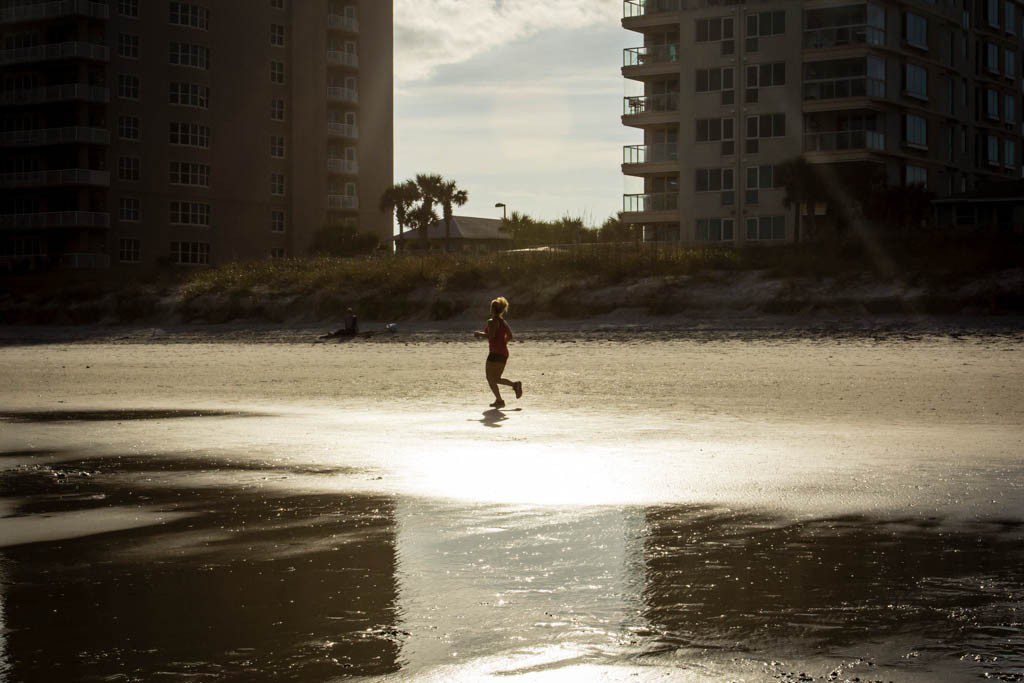 Runner on the beach