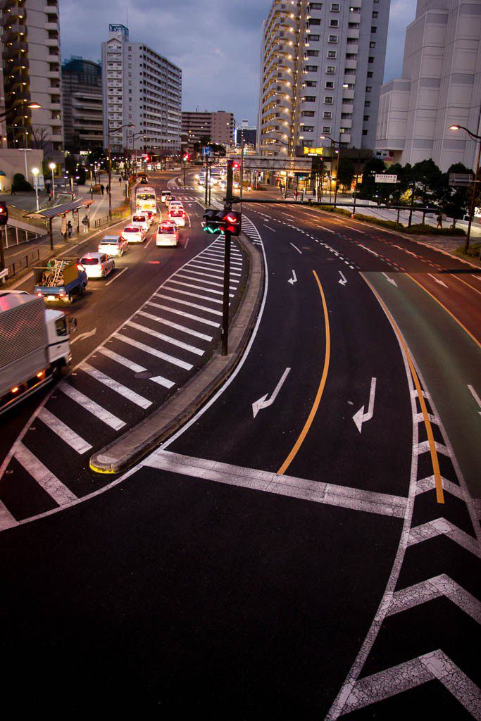 Loved the curved lines of this stretch of road