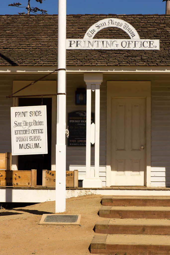 Print office.  Some of these were historical and some were turned into shops.