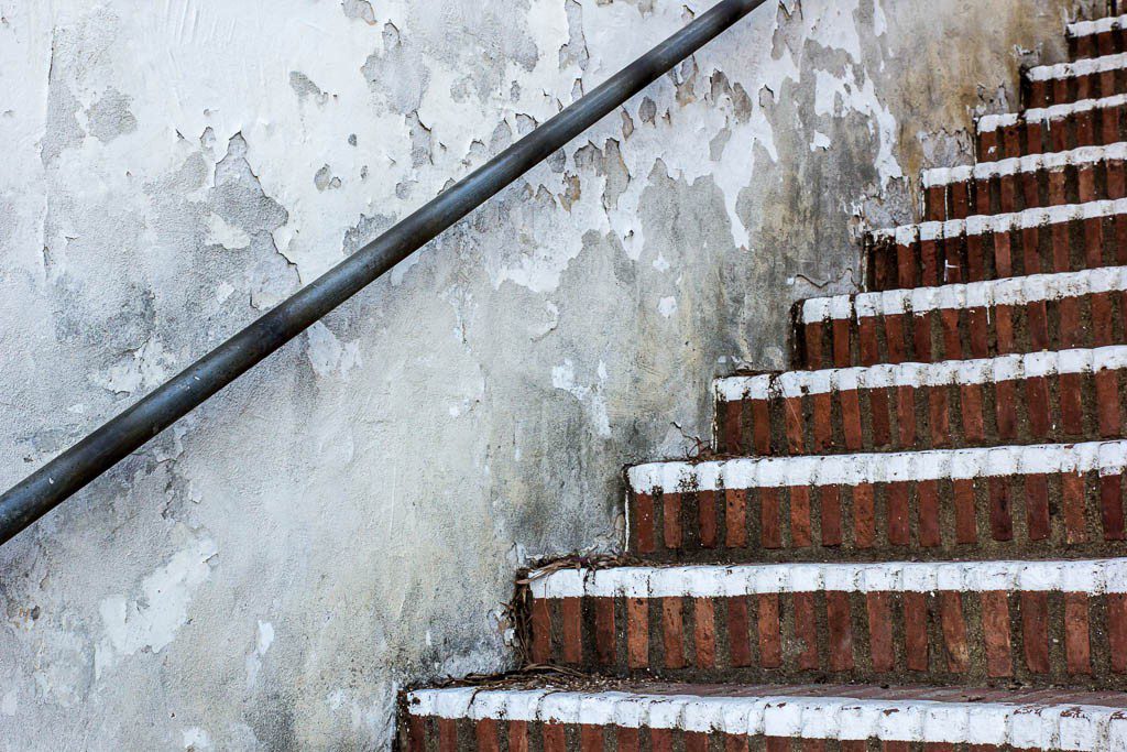 Weathered stairs