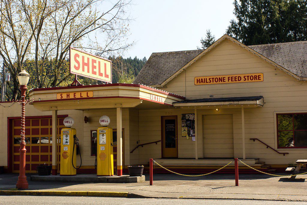 Started out with an old school gas station!