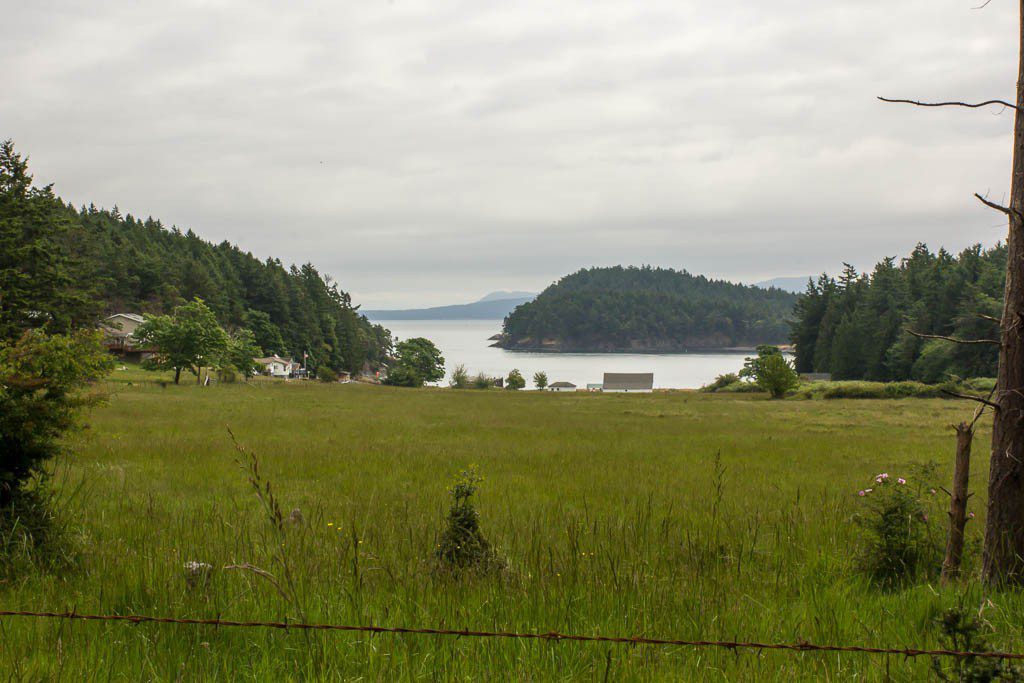 View of Prevost Harbor on the other side of Stuart Island