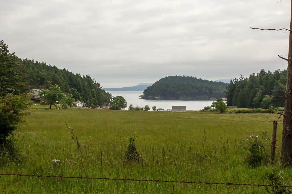 View of Prevost Harbor on the other side of Stuart Island