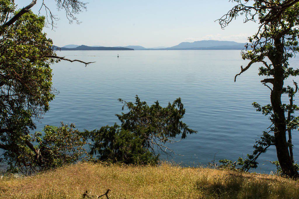 Looking out onto the islands