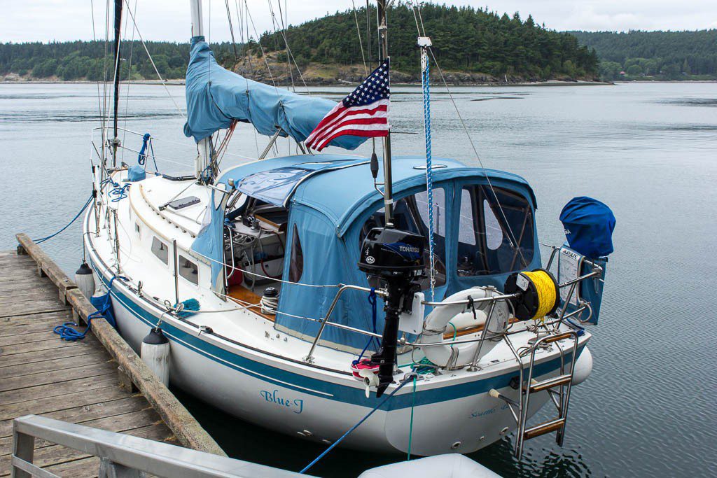 Blue-J at the dock. The ole girl really shines now!