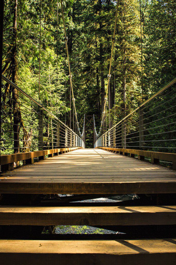 There was no one else here so I could play with the bridge a little bit.