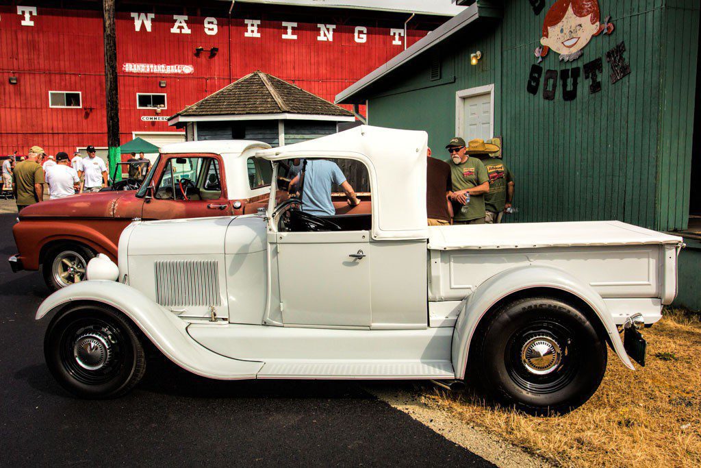 Clean little white roadster pickup