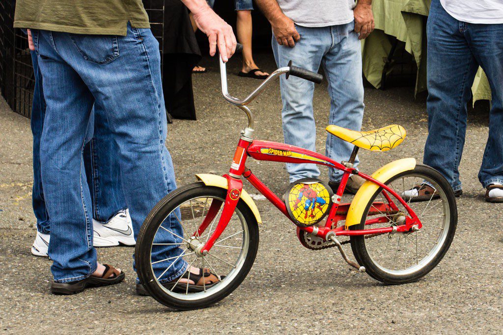 Vintage spiderman bike.