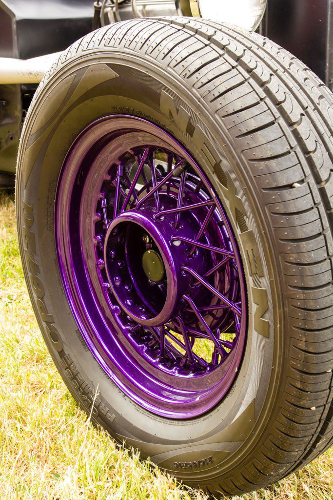 Very few cars use purple. This was a pretty unique color to paint the wheels.