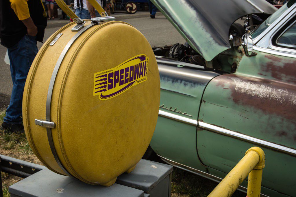 Vintage suitcase as an accessory.