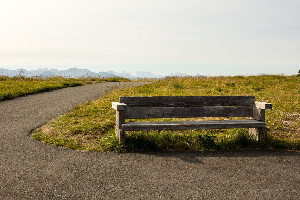 Empty bench. Everyone is out hiking. ;)