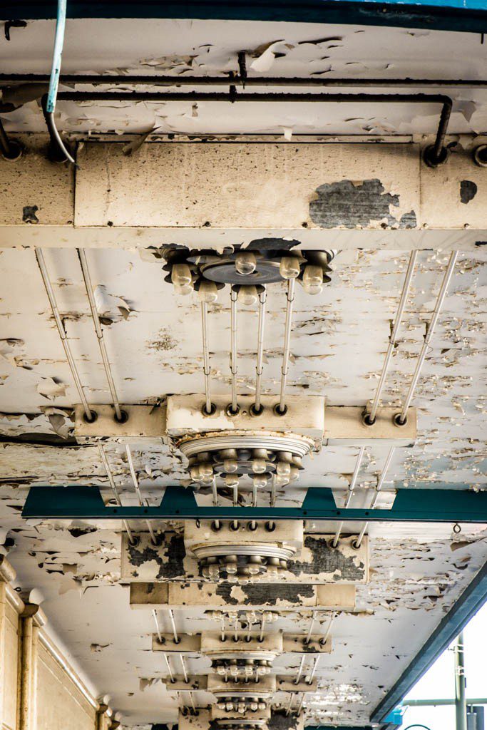 Abandoned theater lights