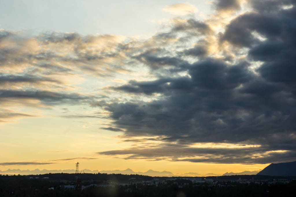 View from the hotel window. 