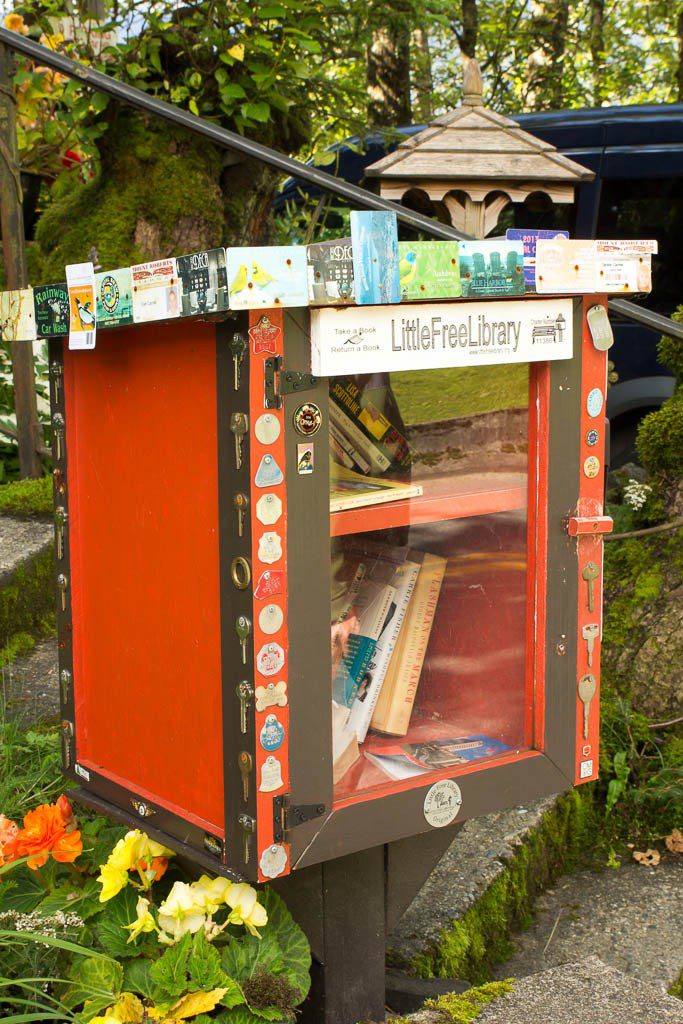 Cute little library box.  That's a neat idea. 