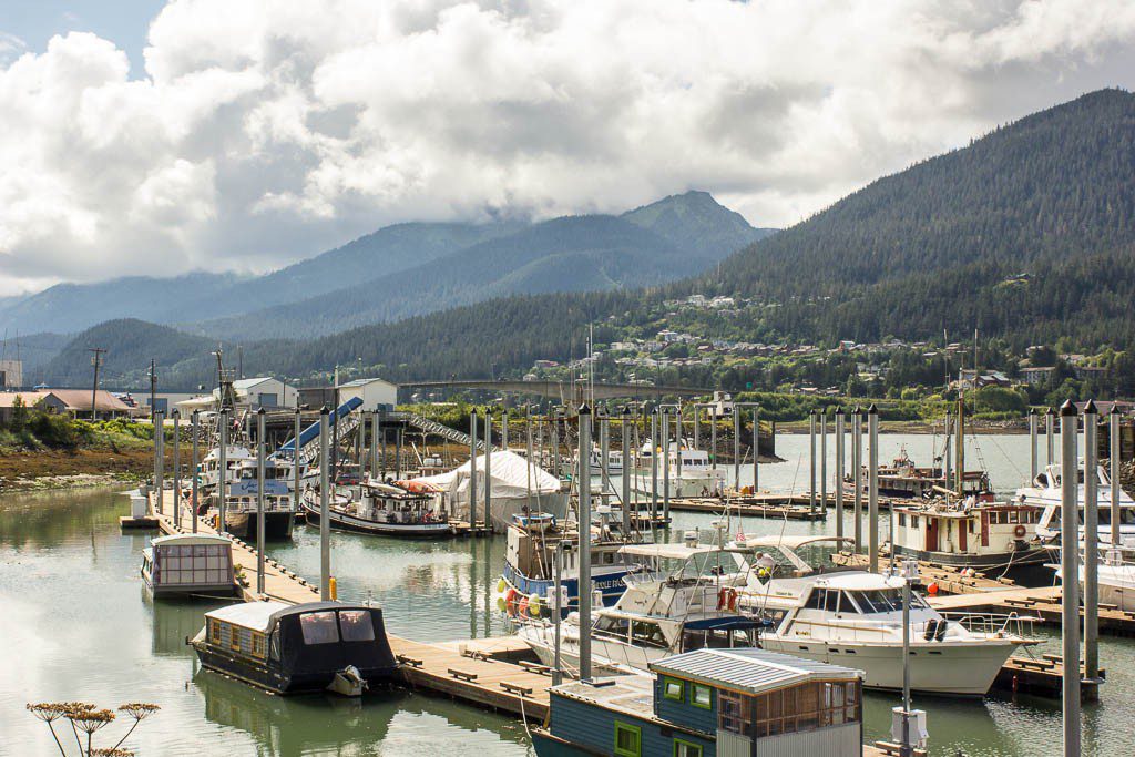 We went to every marina in Juneau. We walked a LOT. 