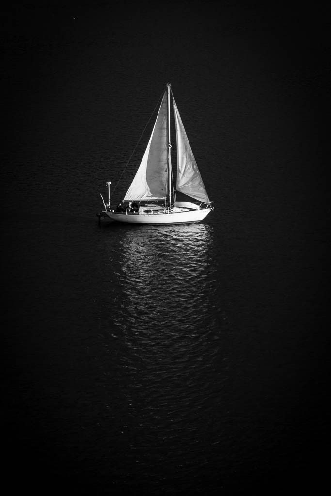 Caught some epic golden lighting on this sailboat coming in for the night.