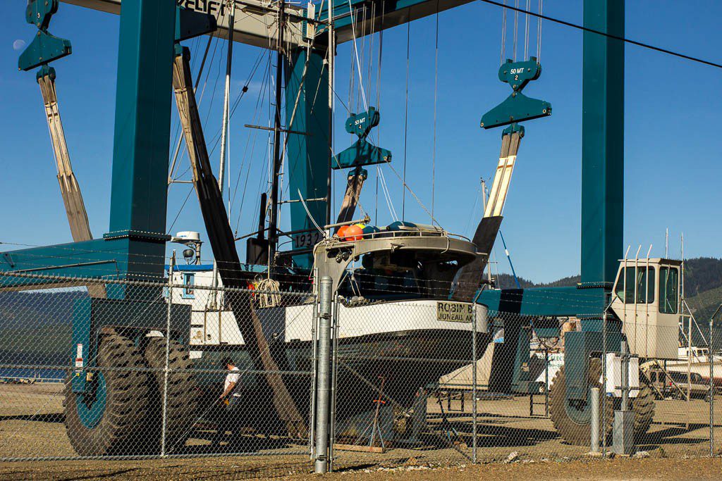 Boat on a lift