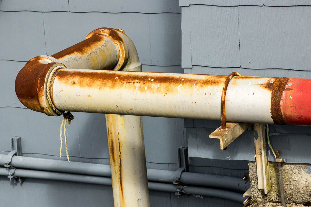 Obligatory pipe on a wall