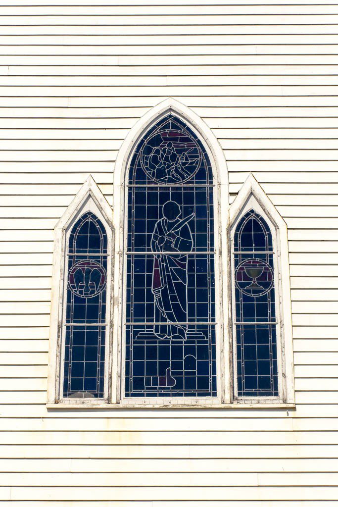 Stained glass church window