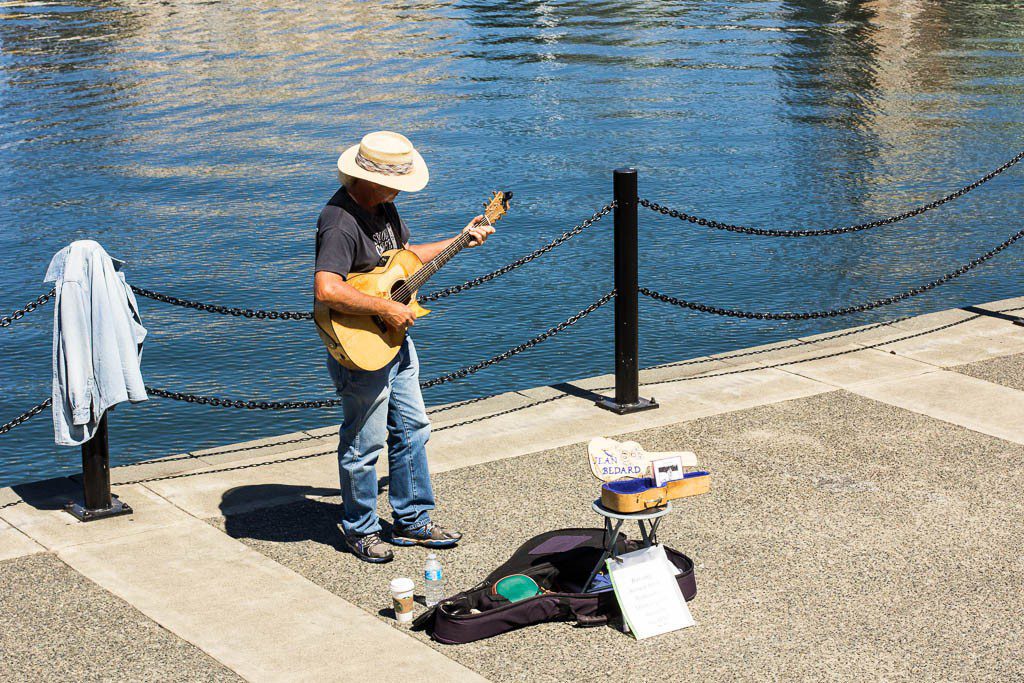 Another musician. He was actually very good.