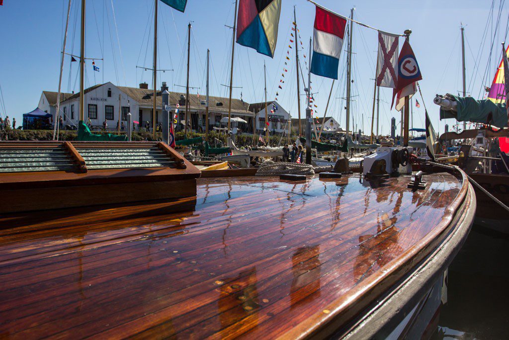 Glossy teak decks. I don't even WANT a boat this nice.