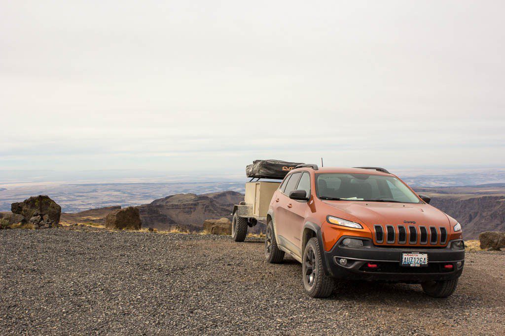 Jeep at the top