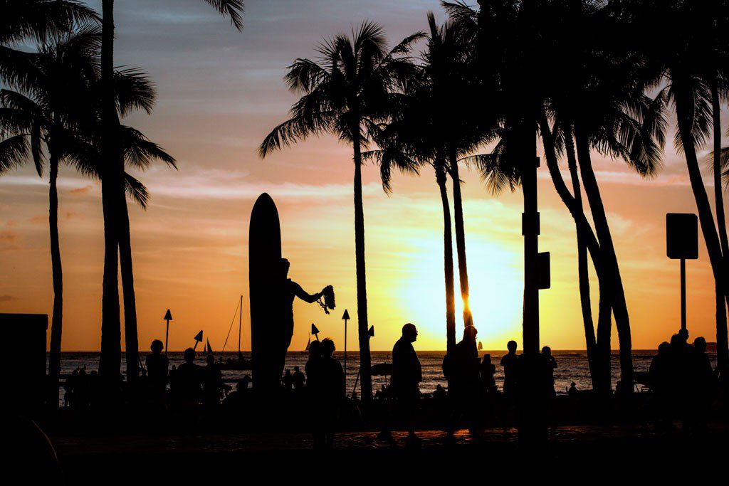 Sunset on the beach