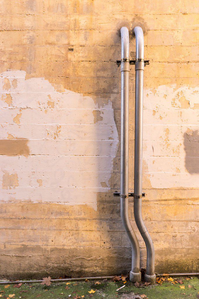 Random piping on the wall. Rule of thirds and some texture. 