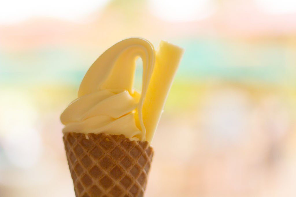 DOLE WHIP! With festive pineapple sprig