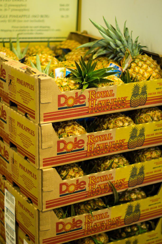 Pineapple crates