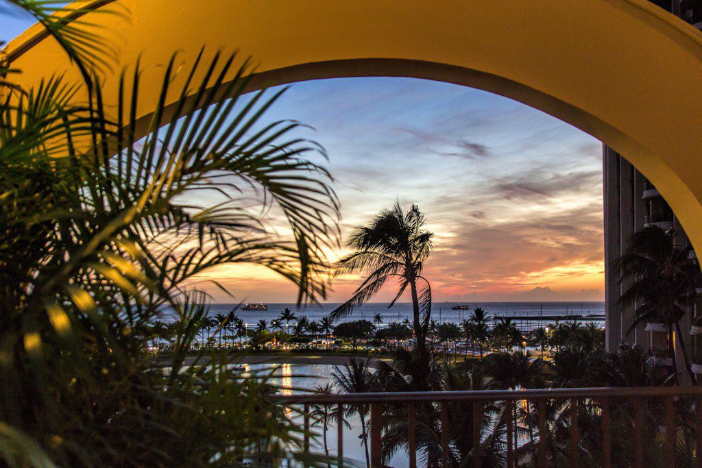 Through the archway