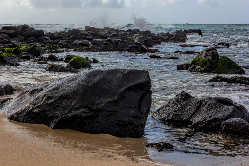 Wouldn't want to fall into the water onto the rocks...