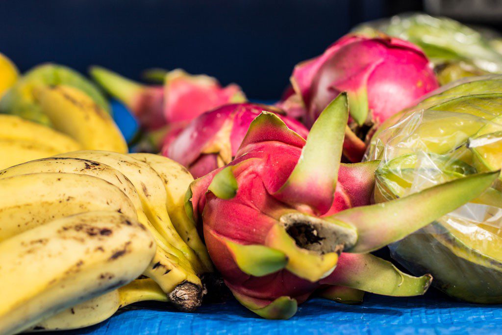 More fresh fruit. This time in front of a nice blue background.