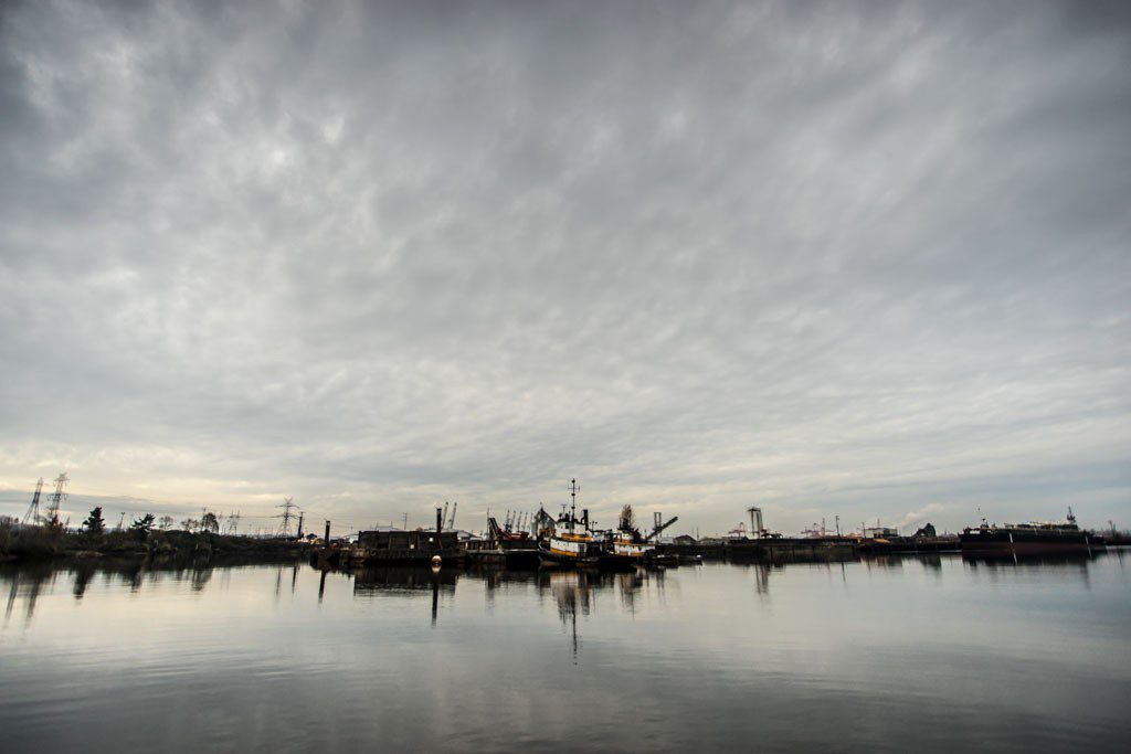 A rainy gray day in Puget Sound.