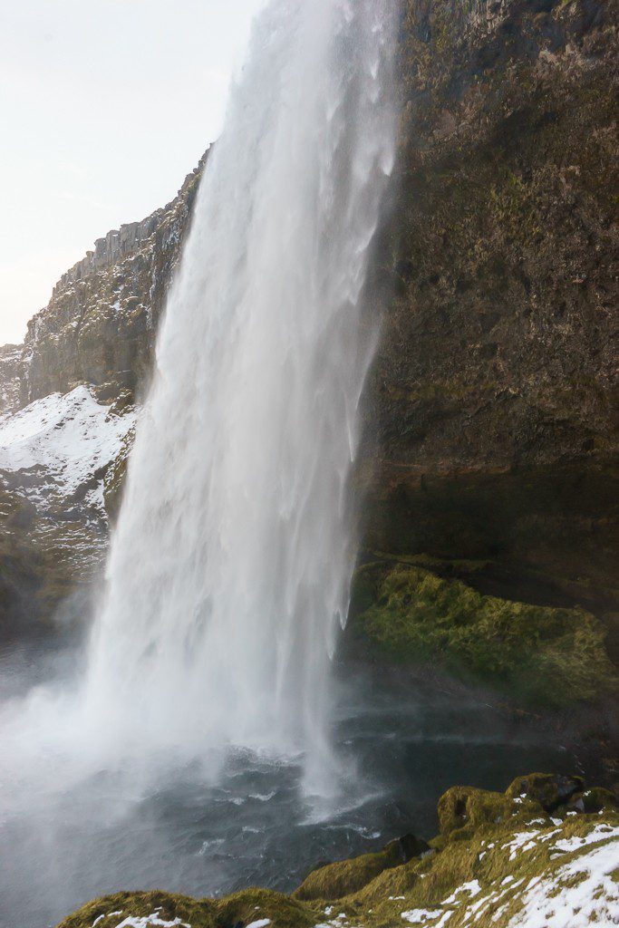 As far behind the falls as we got. (not very...)