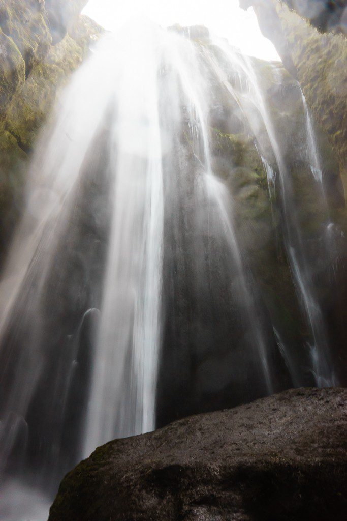 Not a lot of water. I bet it's cool and refreshing in summer. 