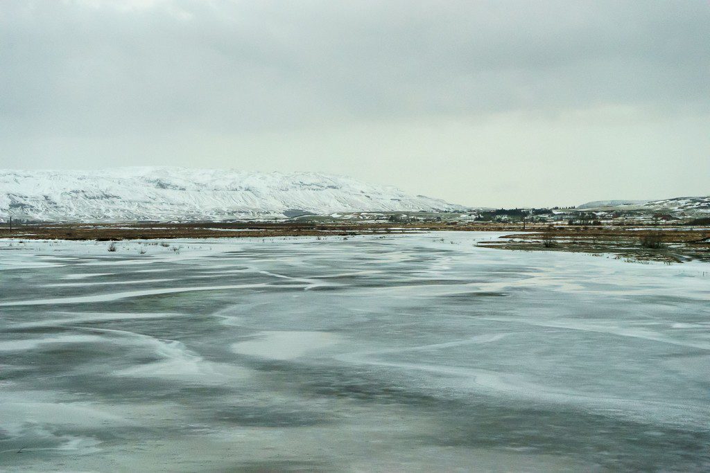 Frozen lake