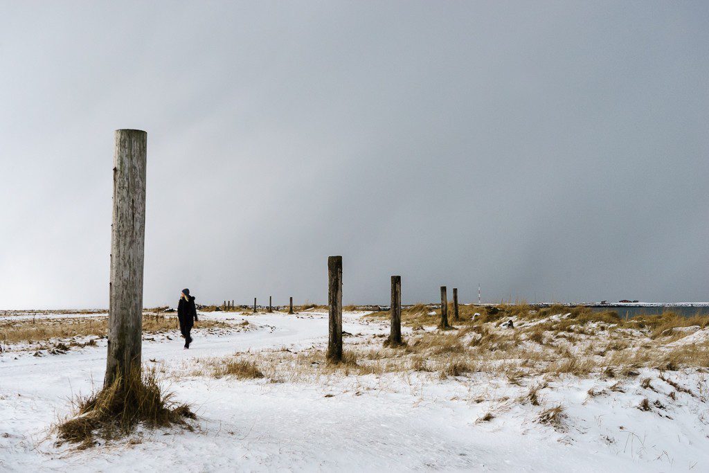 Woman out walking