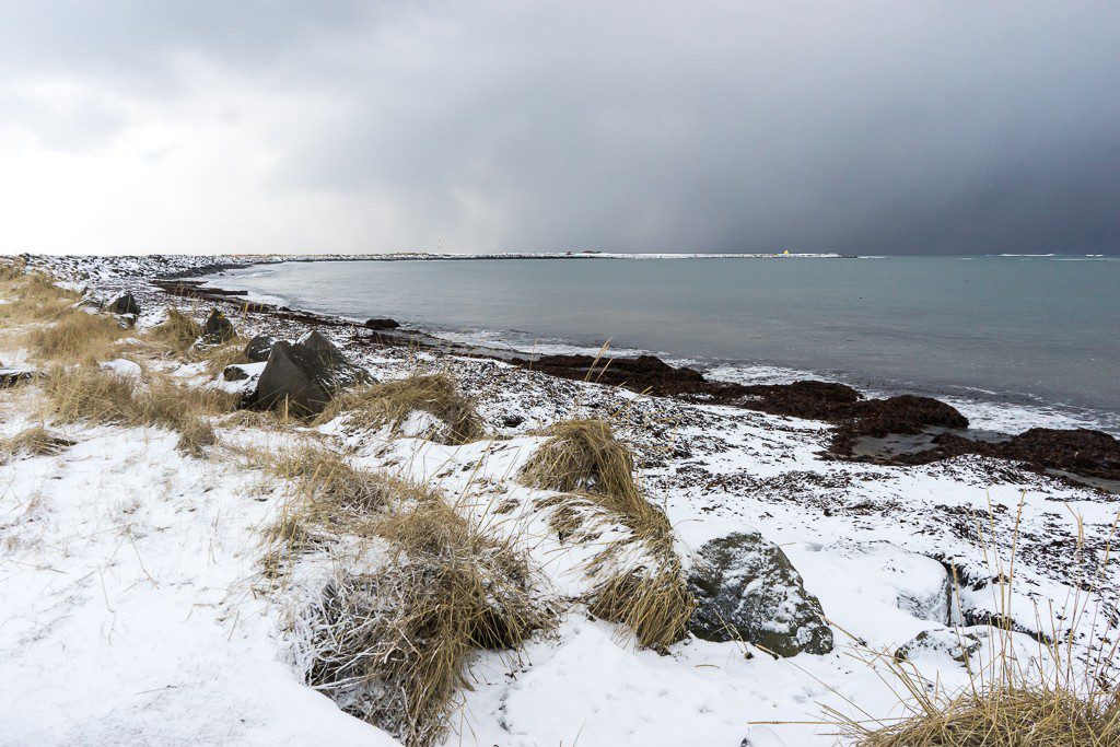 There was snow on the beach.. that seems so wrong...