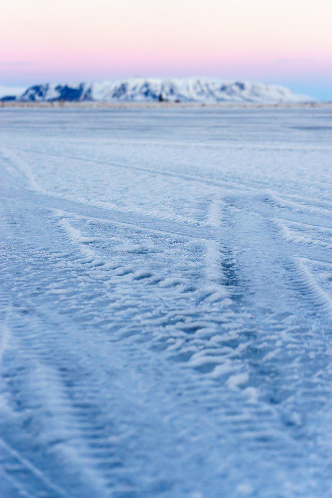 Tire tracks