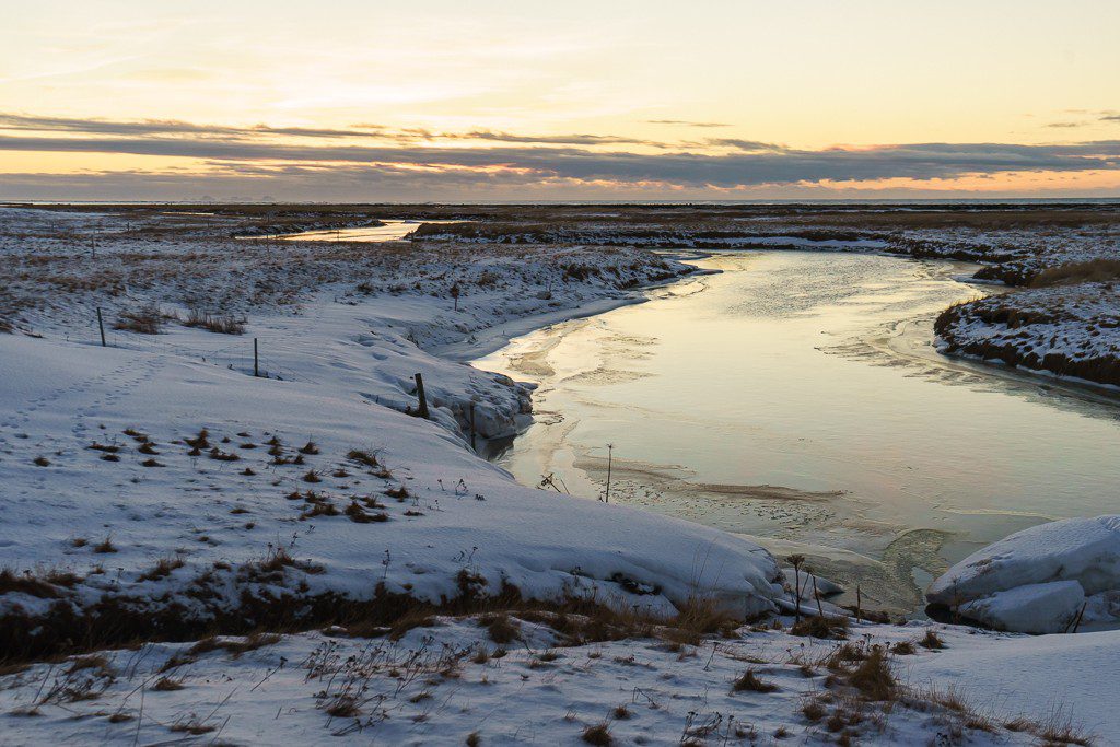 Sunrise in the river