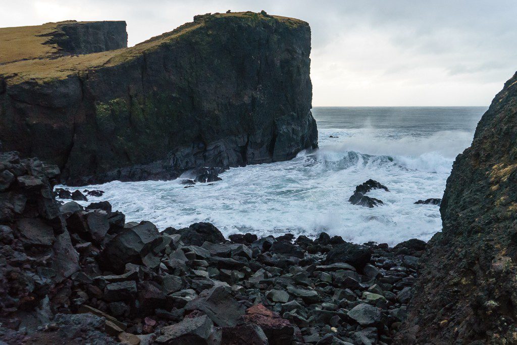 We're going to go climb those cliffs!