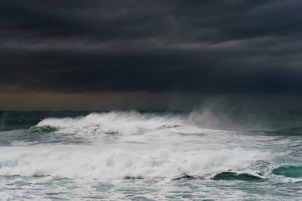 Storm clouds coming in.