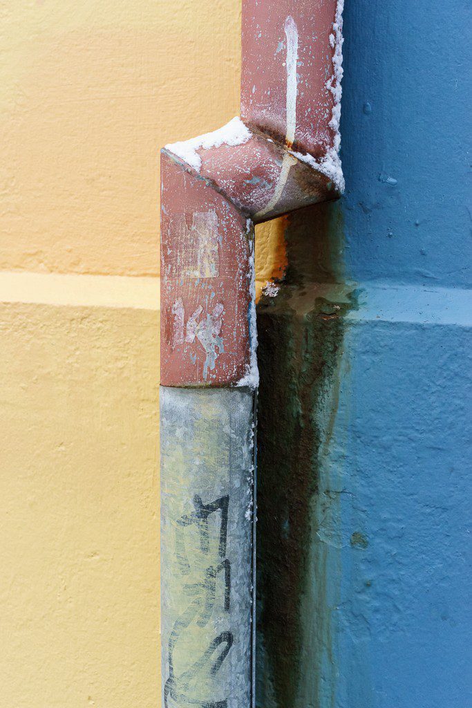 Colorful drainage pipe.