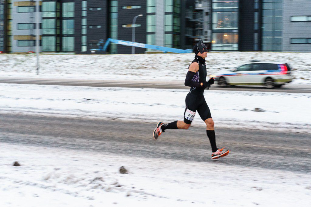 Guy running a 10k as Batman!